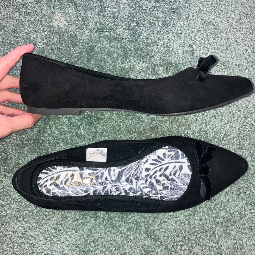 Black Serra black ballet flats